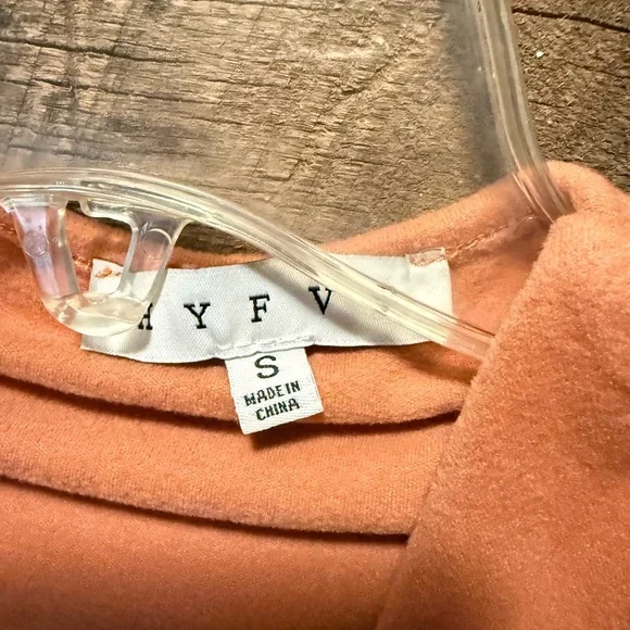 Hyfve Orange Draped Long Sleeve Top - Picture 4 of 4